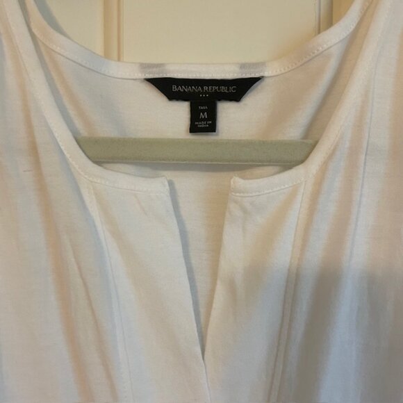 Banana Republic Factory Notch Neck White Maxi dress in TALL MEDIUM - Picture 5 of 5